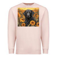 Pale Pink black lab Premium Sweatshirt - Unal Design