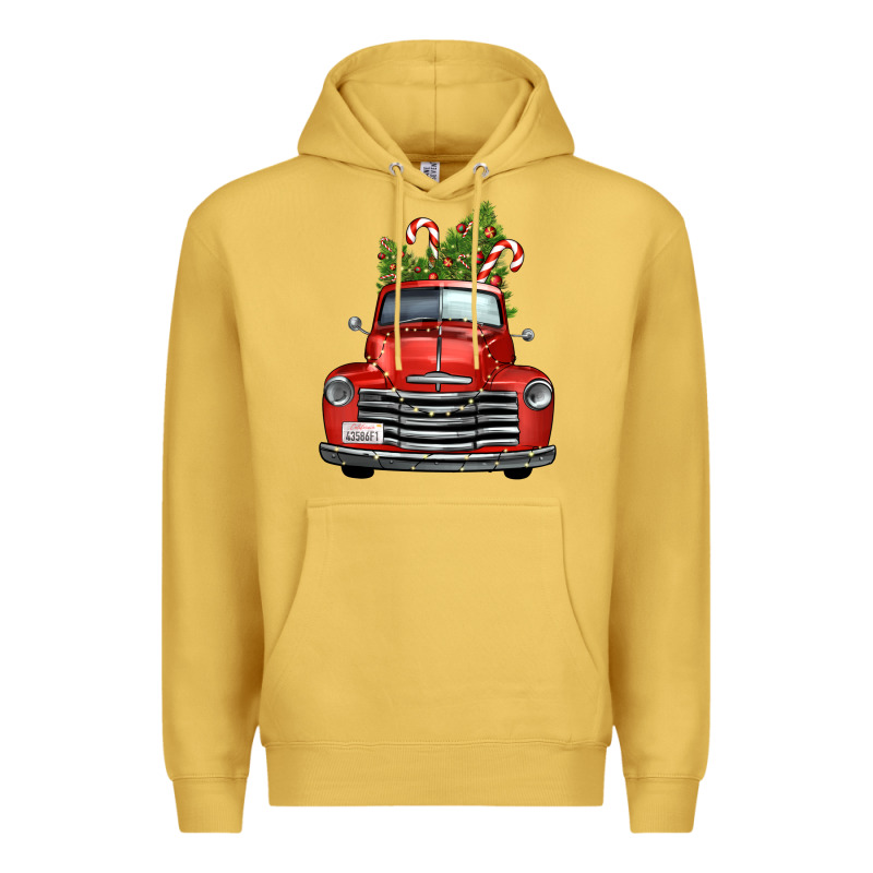 Christmas Trees Truck Premium Hoodie by FaDigitalArtStudio | Teevron
