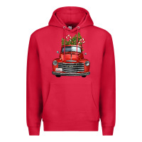 Cardinal christmas trees truck Premium Hoodie - FaDigitalArtStudio