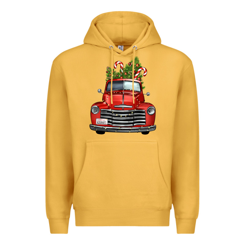 Christmas Trees Truck Premium Hoodie by FaDigitalArtStudio | Teevron