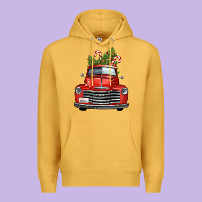 Christmas Trees Truck Premium Hoodie Designed By Fadigitalartstudio
