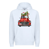 White christmas trees truck Premium Hoodie - FaDigitalArtStudio