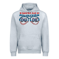 Heather Grey american dude Urban Hoodie - HRA Design Shop