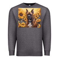 Charcoal Heather boxer dog Premium Sweatshirt - Unal Design