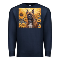Navy boxer dog Premium Sweatshirt - Unal Design