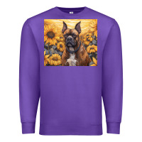 Purple boxer dog Premium Sweatshirt - Unal Design