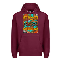 Burgundy farm life and truck air freshener Premium Hoodie - HRA Design Shop