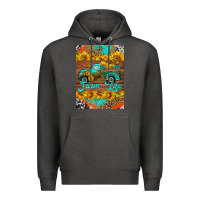 Charcoal Heather farm life and truck air freshener Premium Hoodie - HRA Design Shop