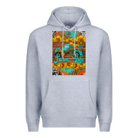 Heather Grey farm life and truck air freshener Premium Hoodie - HRA Design Shop
