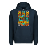 Navy farm life and truck air freshener Premium Hoodie - HRA Design Shop