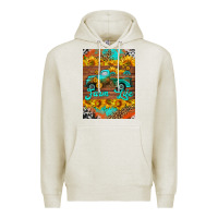 Oatmeal Heather farm life and truck air freshener Premium Hoodie - HRA Design Shop