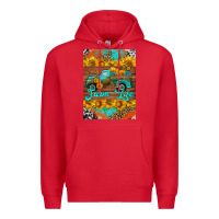 Red farm life and truck air freshener Premium Hoodie - HRA Design Shop