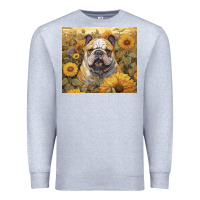 Heather Grey bulldog Premium Sweatshirt - Unal Design