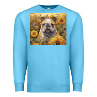 Ocean Blue bulldog Premium Sweatshirt - Unal Design