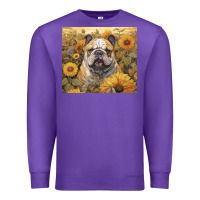 Purple bulldog Premium Sweatshirt - Unal Design