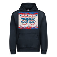 Navy American dude Urban Hoodie - HRA Design Shop