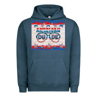 Pigment Midnight Navy American dude Urban Hoodie - HRA Design Shop