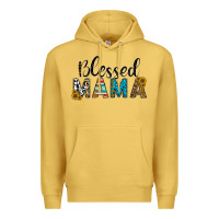 Antique Gold blessed mama Premium Hoodie - CowhideDigitalArt