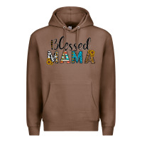 Chestnut blessed mama Premium Hoodie - CowhideDigitalArt