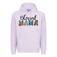 Lilac blessed mama Premium Hoodie - CowhideDigitalArt