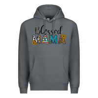 Rock blessed mama Premium Hoodie - CowhideDigitalArt