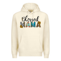 Sandshell blessed mama Premium Hoodie - CowhideDigitalArt