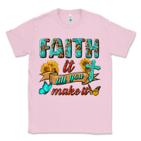 Bubblegum Pink Faith It Till You Make It Classic Tee - BundleAndBundleShop