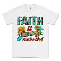 White Faith It Till You Make It Classic Tee - BundleAndBundleShop