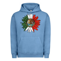 Pigment Pebble Blue mexico sunflower Urban Hoodie - HRA Design Shop