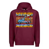 Burgundy american truck tumbler Premium Hoodie - HRA Design Shop