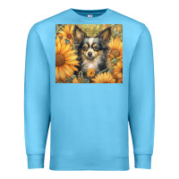 Ocean Blue chihuahua Premium Sweatshirt - Unal Design
