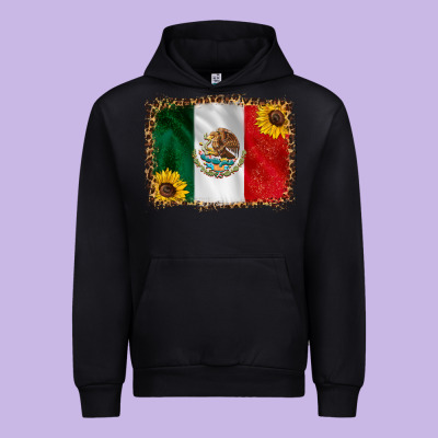 Mexico Flag Background Urban Hoodie Designed By Hra Design Shop