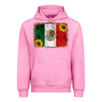 Fuchsia Pink mexico flag background Urban Hoodie - HRA Design Shop