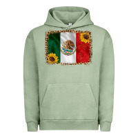 Pigment Oil Green mexico flag background Urban Hoodie - HRA Design Shop