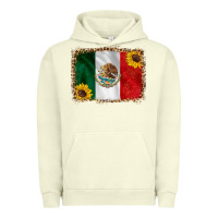 Pigment Pistachio mexico flag background Urban Hoodie - HRA Design Shop