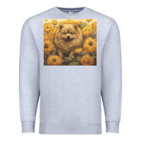 Heather Grey chow chow Premium Sweatshirt - Unal Design