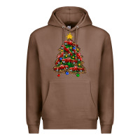 Chestnut christmas truck tree Premium Hoodie - FaDigitalArtStudio