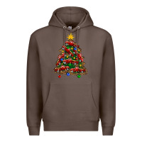 Coffee christmas truck tree Premium Hoodie - FaDigitalArtStudio