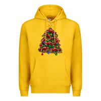 Lemon christmas truck tree Premium Hoodie - FaDigitalArtStudio