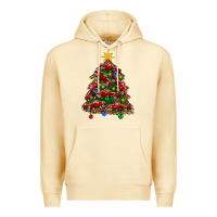 Pina Colada christmas truck tree Premium Hoodie - FaDigitalArtStudio
