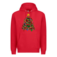 Red christmas truck tree Premium Hoodie - FaDigitalArtStudio