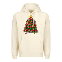Sandshell christmas truck tree Premium Hoodie - FaDigitalArtStudio