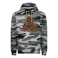 Slate Camo christmas truck tree Premium Hoodie - FaDigitalArtStudio