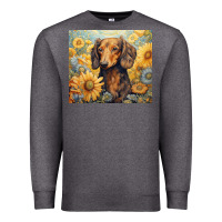 Charcoal Heather dachshund Premium Sweatshirt - Unal Design