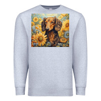 Heather Grey dachshund Premium Sweatshirt - Unal Design