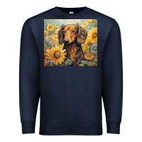 Navy dachshund Premium Sweatshirt - Unal Design