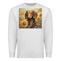 Oatmeal Heather dachshund Premium Sweatshirt - Unal Design