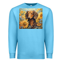 Ocean Blue dachshund Premium Sweatshirt - Unal Design