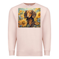 Pale Pink dachshund Premium Sweatshirt - Unal Design