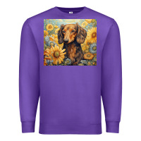 Purple dachshund Premium Sweatshirt - Unal Design